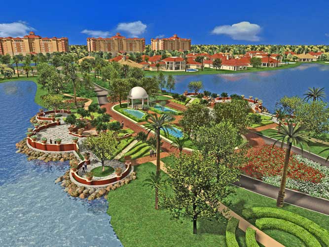 Formal Garden Concept Designed for Treviso Bay
